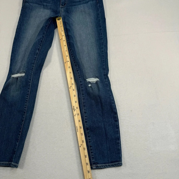 Paige Verdugo Crop Skinny Jeans Womens Size 27 Medium Blue Low Rise - Picture 9 of 13